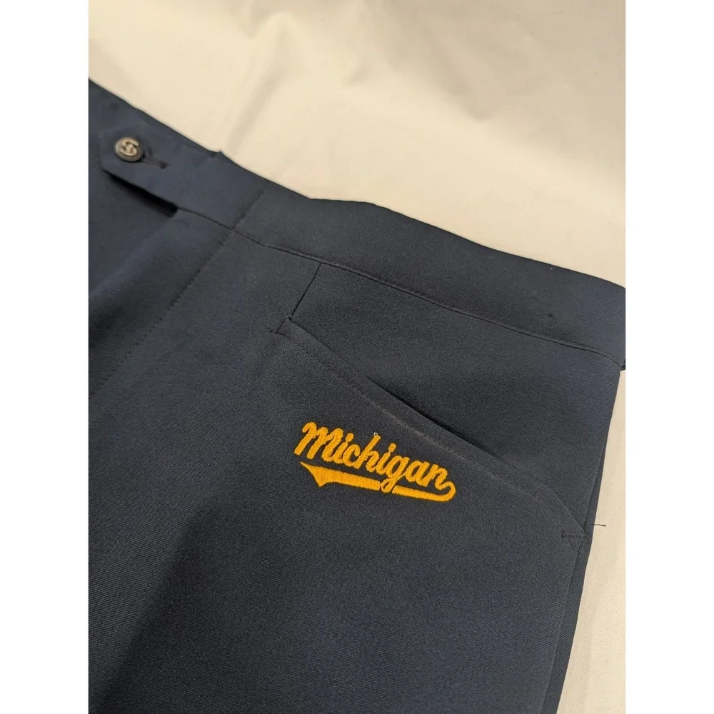 Vintage‎ Jaymar Sansabelt Michigan Wolverine Coaching Pants Size 36x29 70s 80s